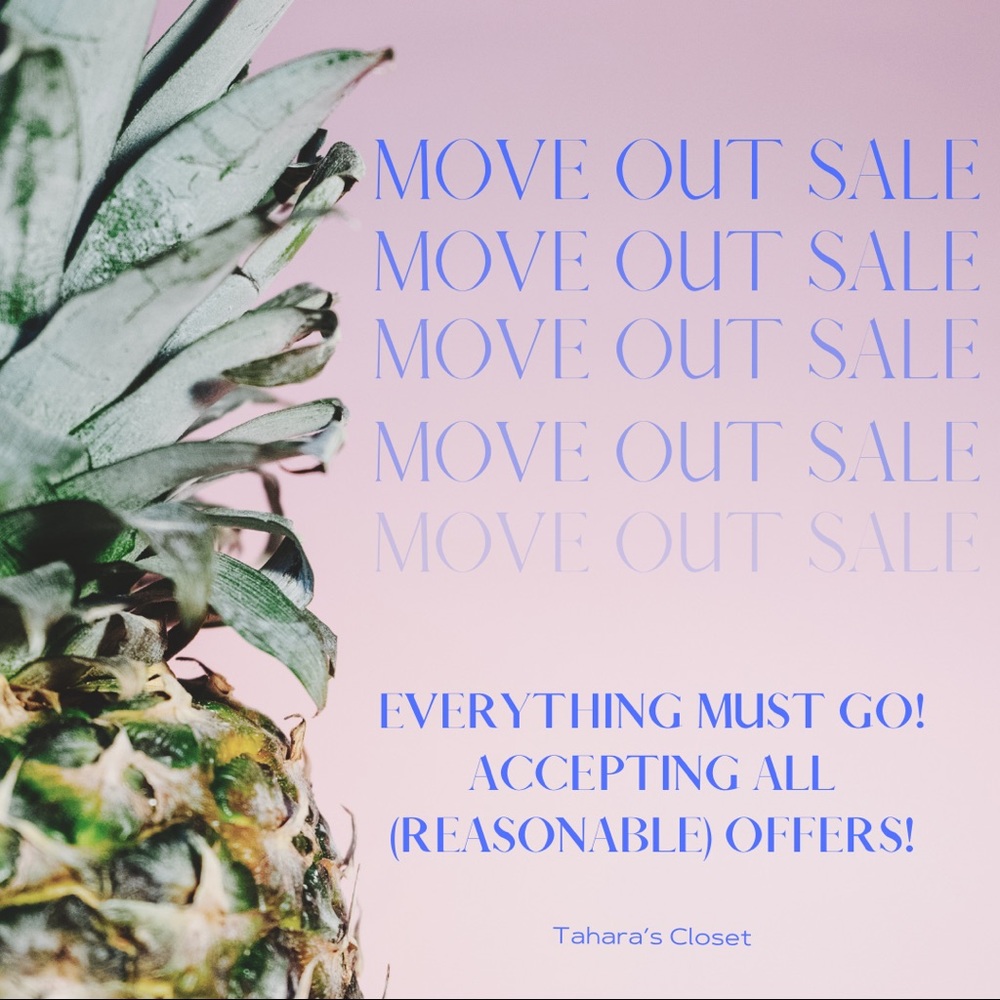 I am moving and need to clear out my closet!